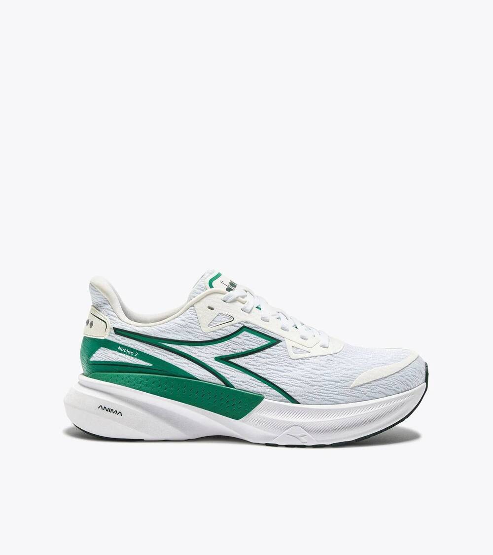 NEW DIADORA men's nucleo 2 sneaker in white bosphorus